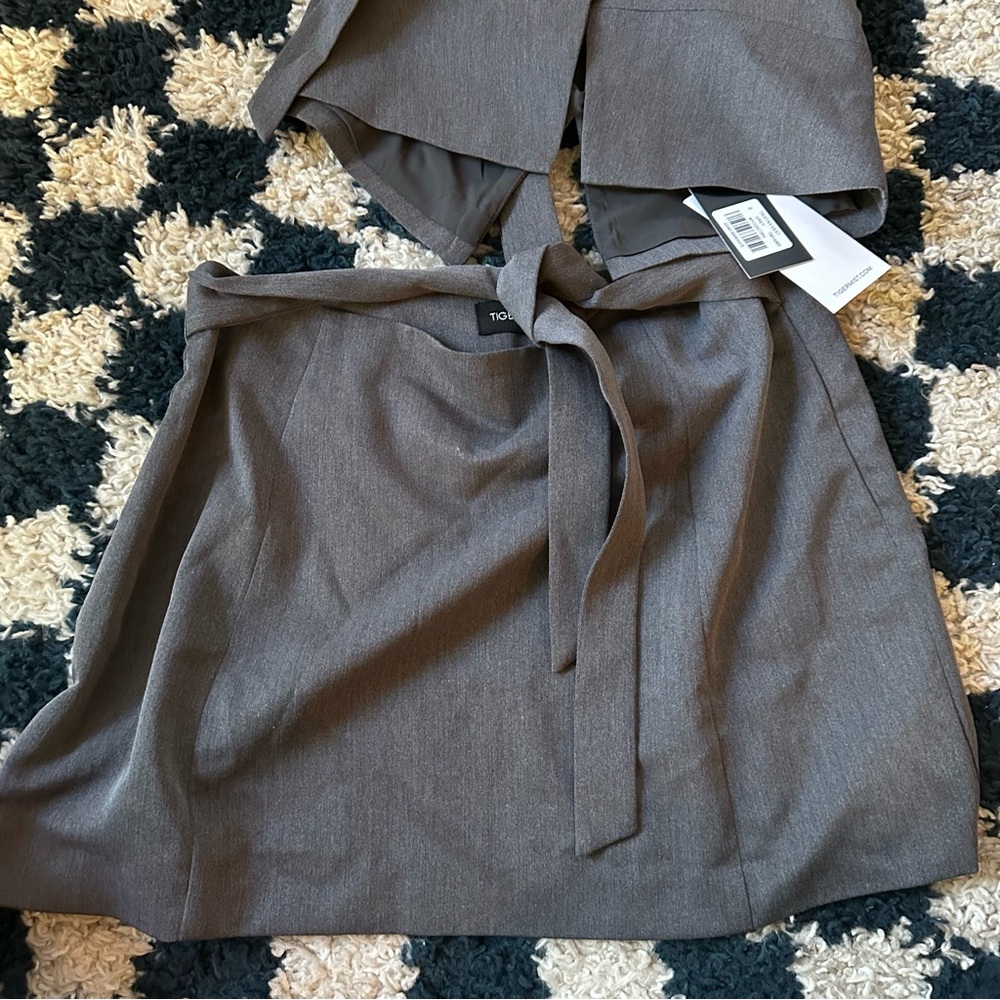 Tiger Mist Vest skirt set gray new - Picture 3 of 6